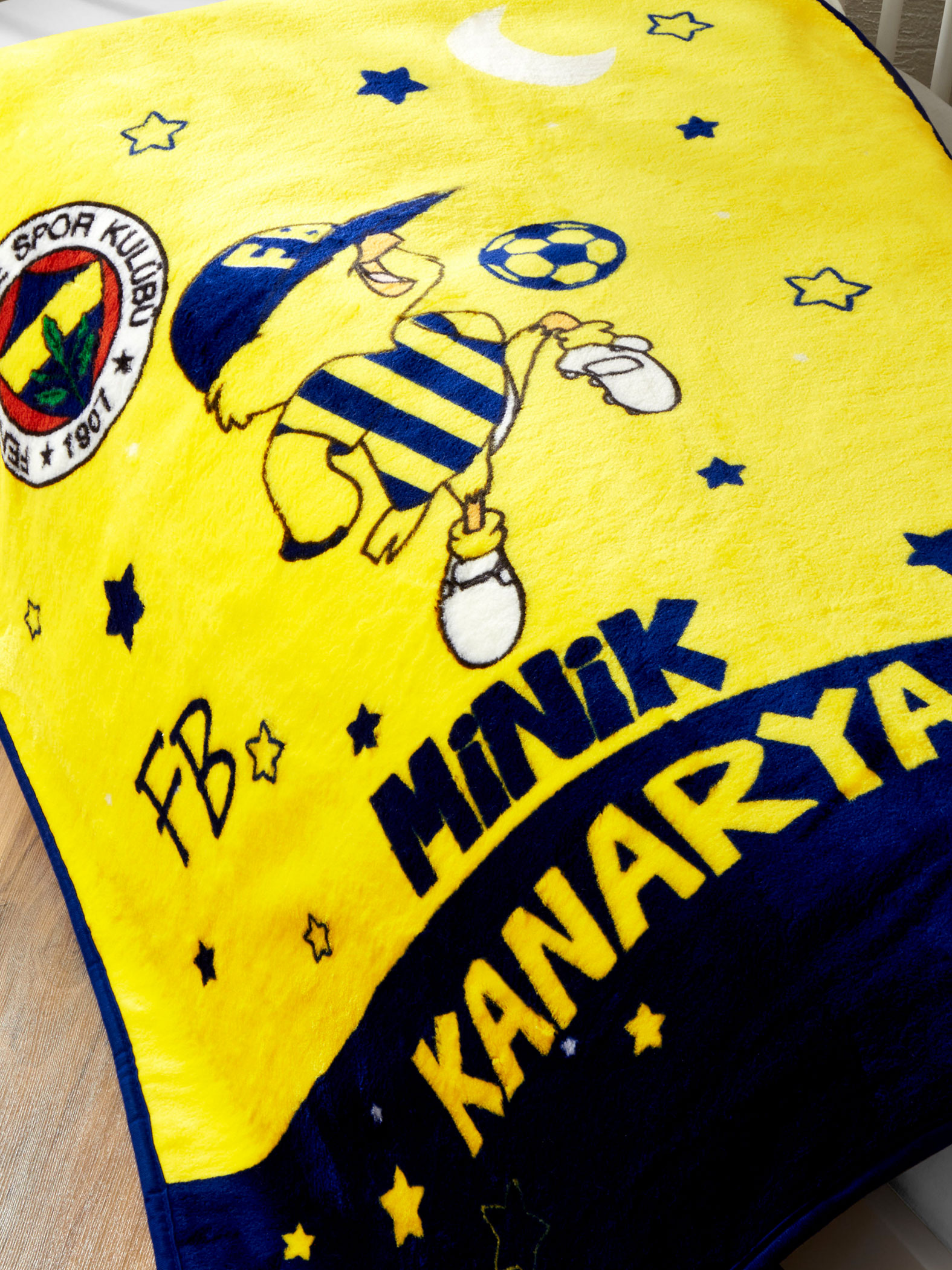Fenerbahçe Kanarya Tek Kişilik Bebek Battaniye_1