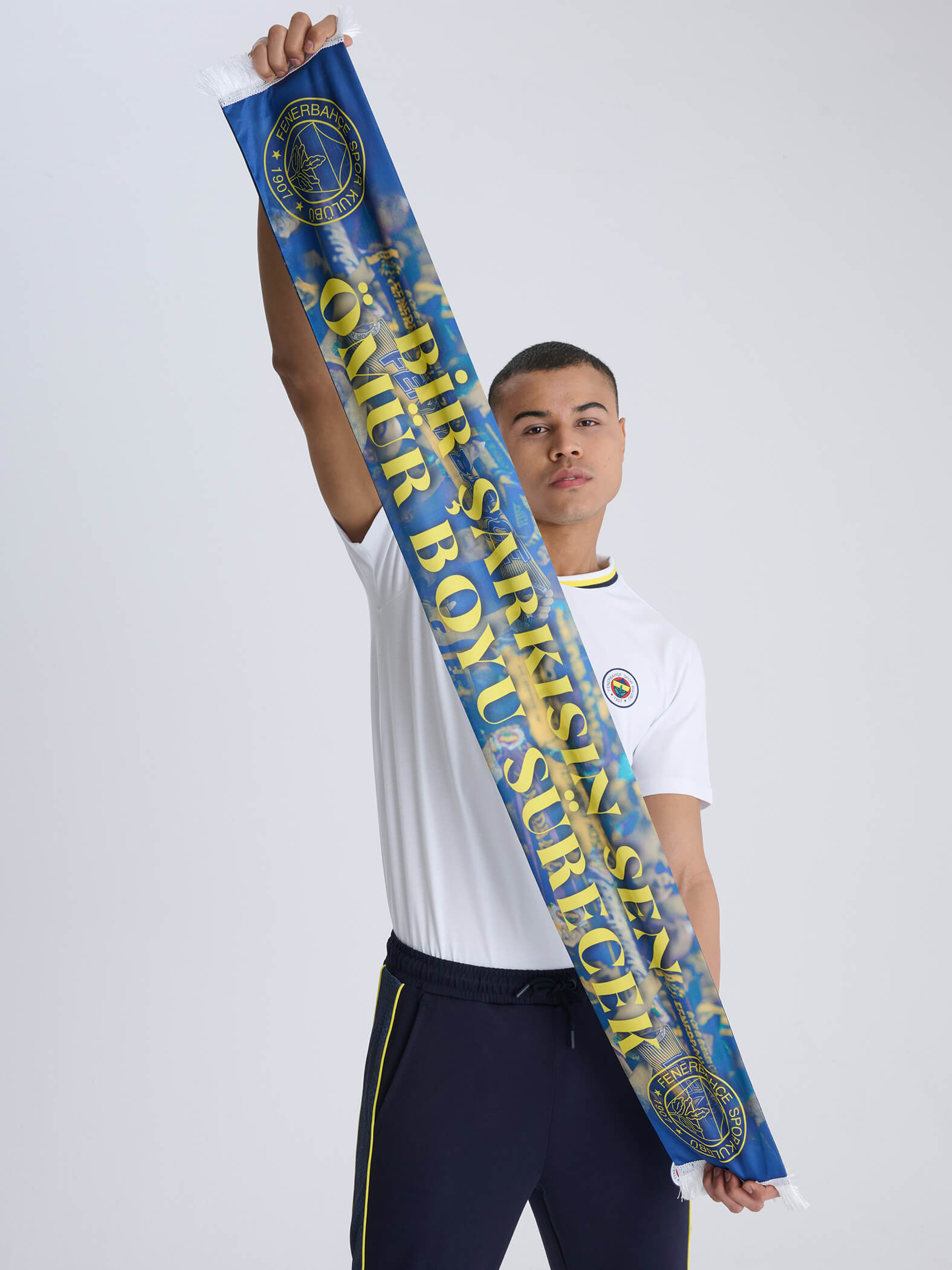 Fenerbahçe Lacivert Bir Şarkısın Sen Unisex Şal
