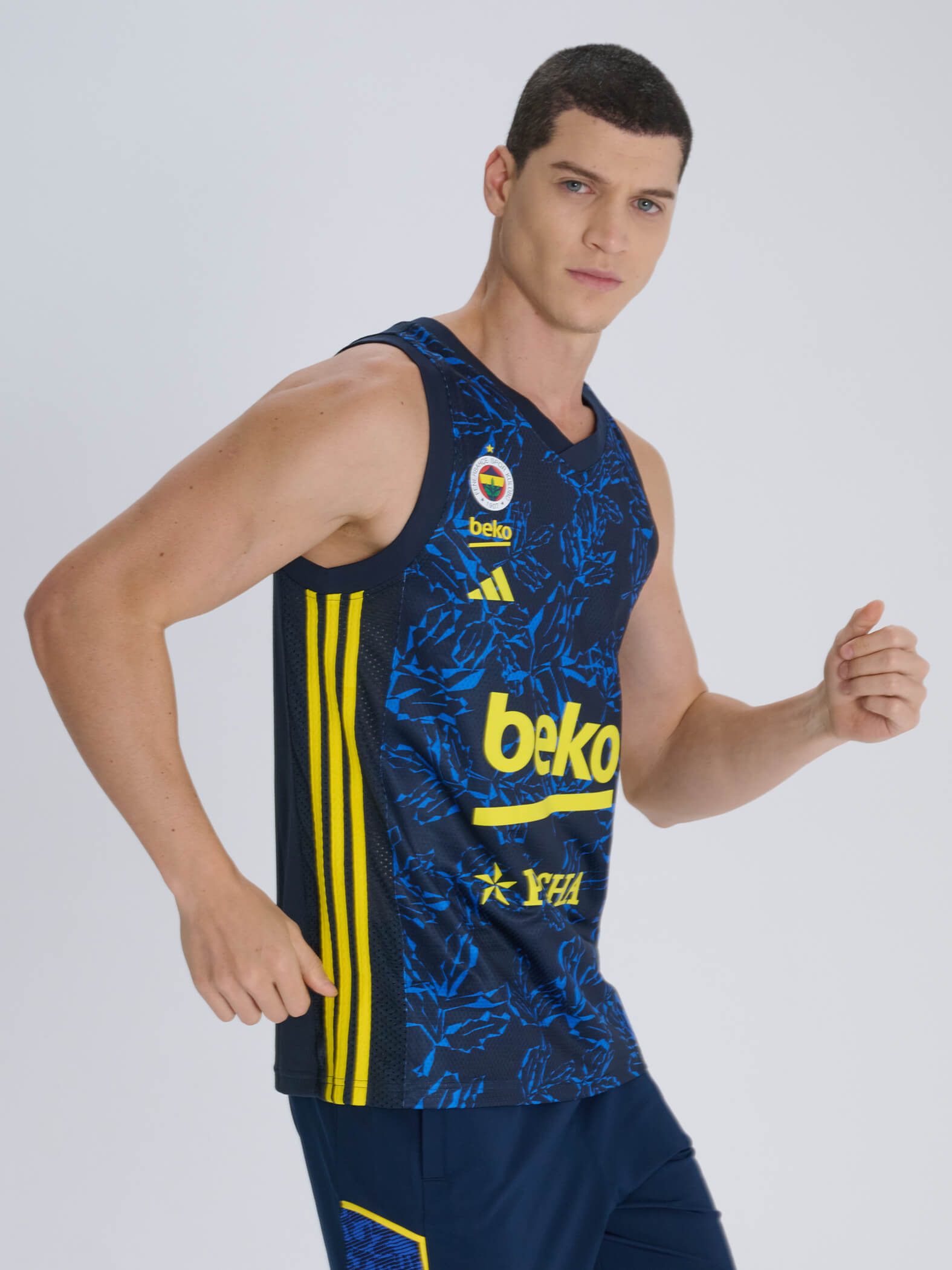 Fenerbahçe 24/25 Adidas Basketbol Erkek Lacivert Forma_2