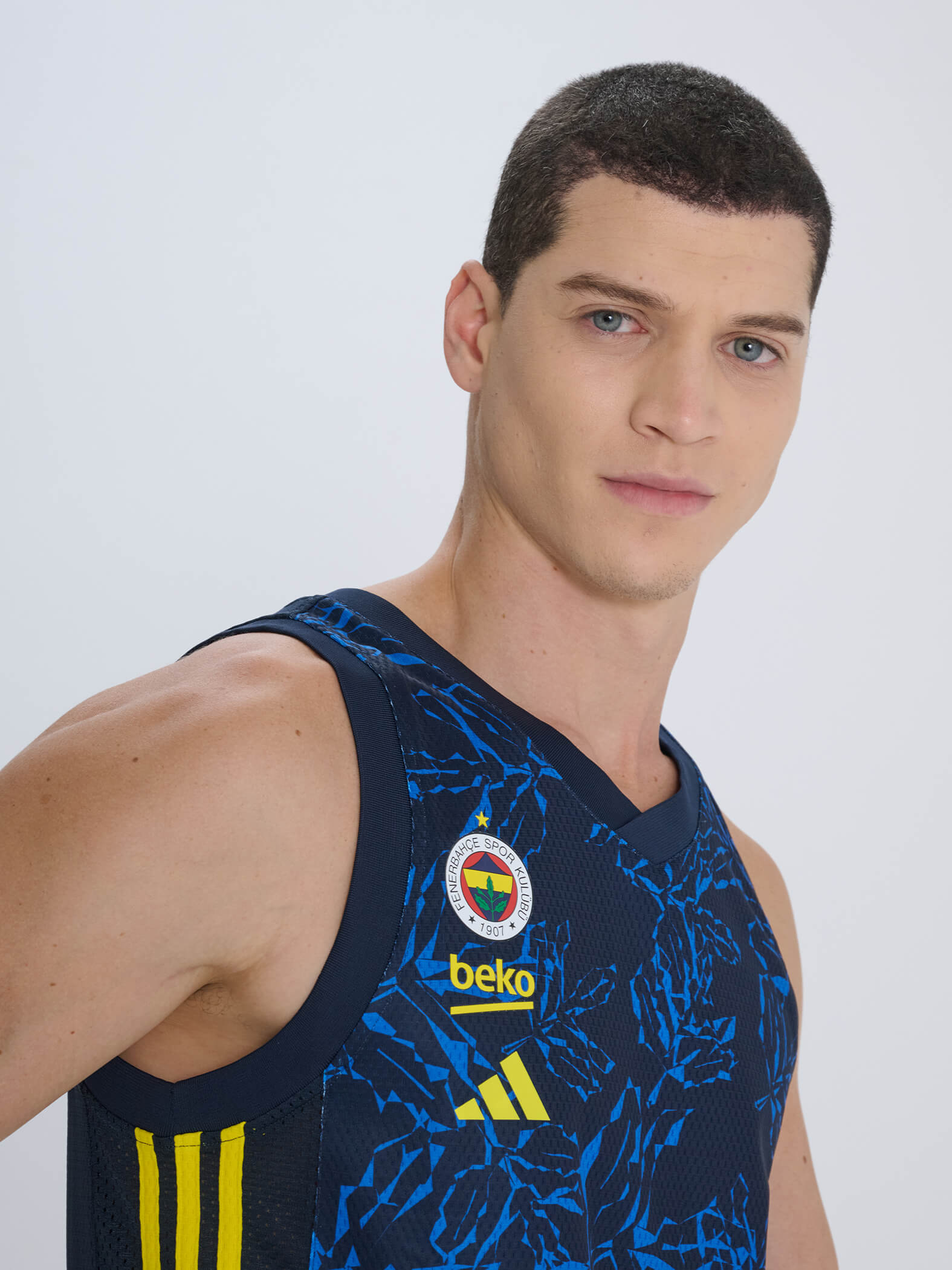 Fenerbahçe 24/25 Adidas Basketbol Erkek Lacivert Forma_3